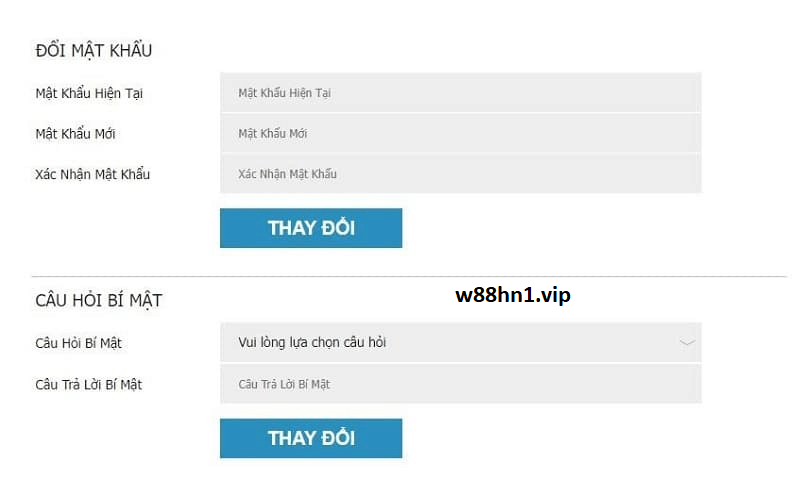 Lấy lại tài khoản w88